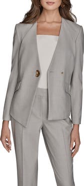 Donna Karan New York Collarless Blazer