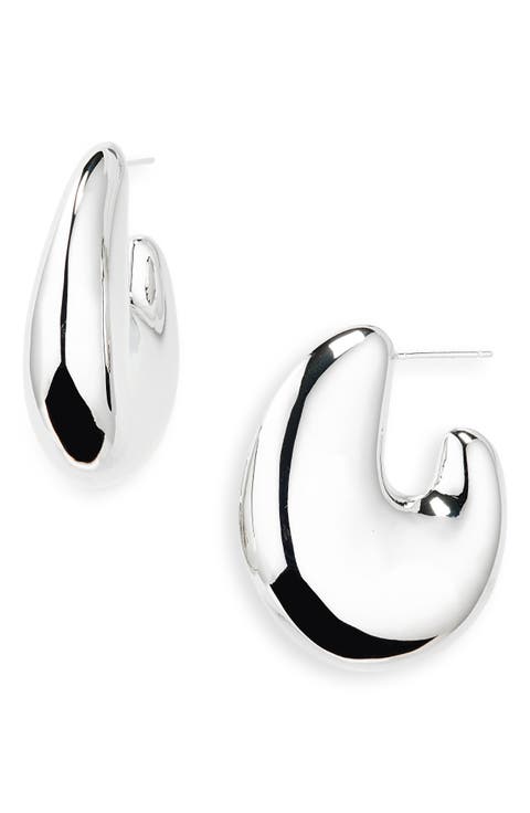 Inflated Geometric Hoop Earrings