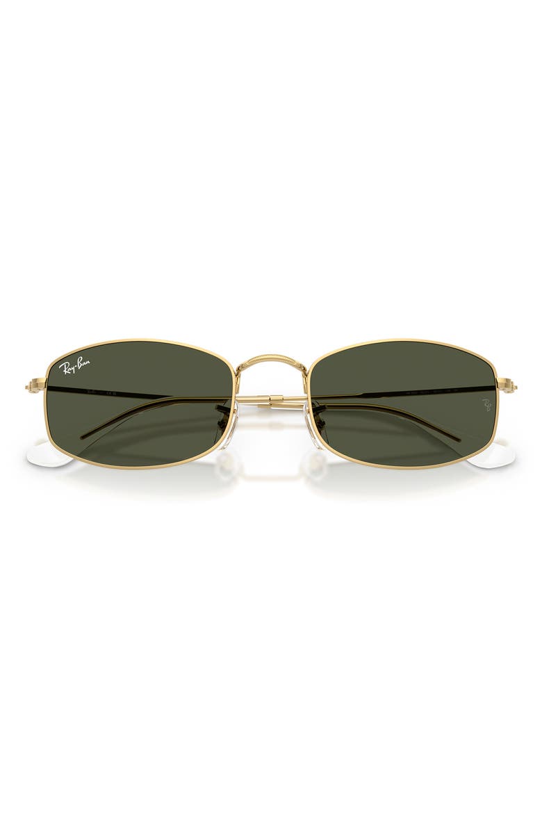 Ray-Ban 52mm Irregular Oval Sunglasses, Alternate, color, Arista / Green
