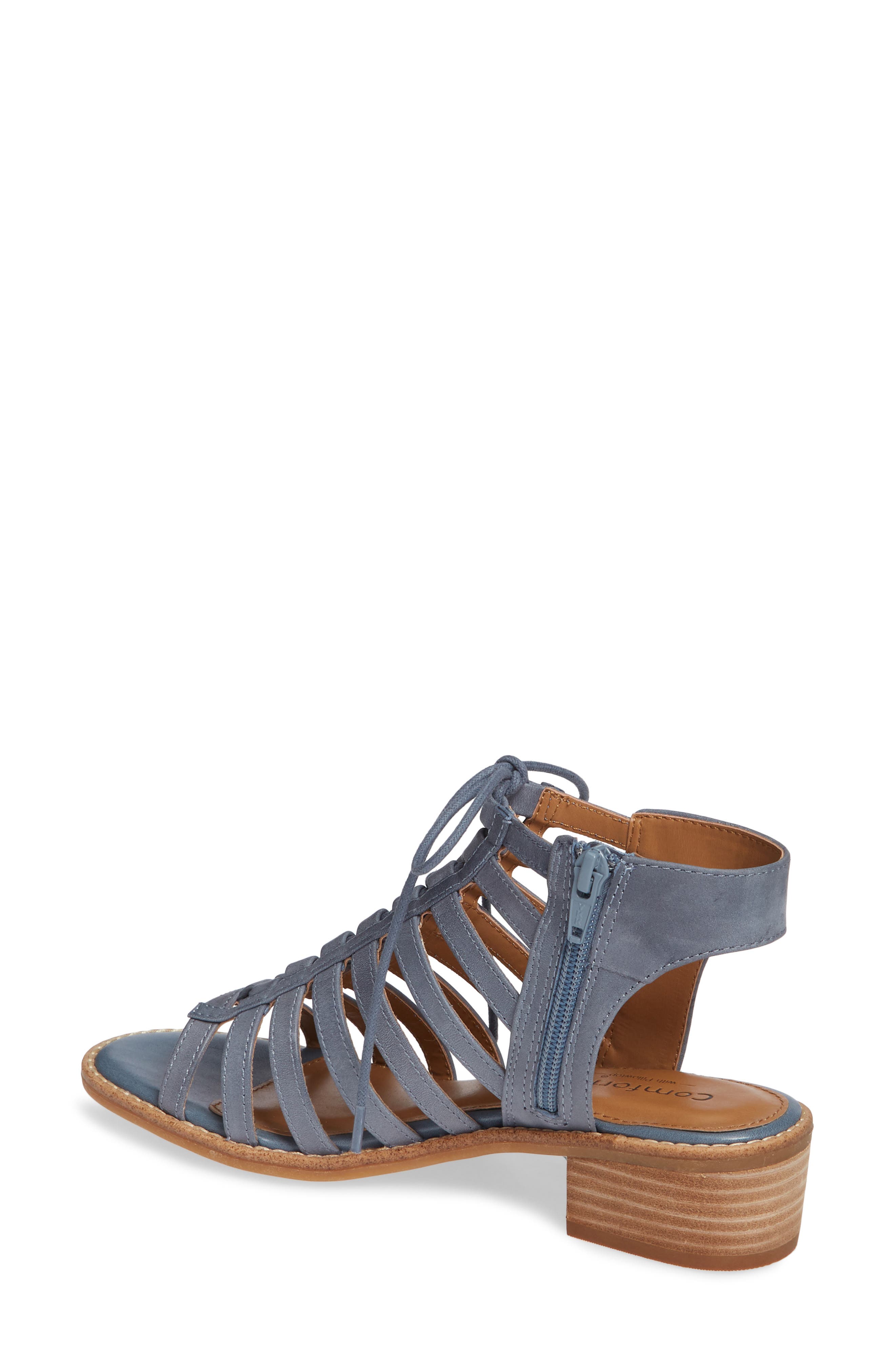 Blossom Sandal, Alternate, color, CHAMBRAY LEATHER