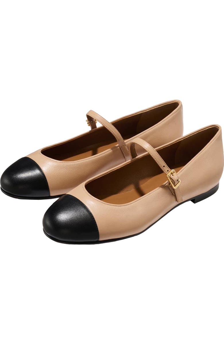 MARGAUX The Cap-Toe Demi Jane, Alternate, color, Dune And Black