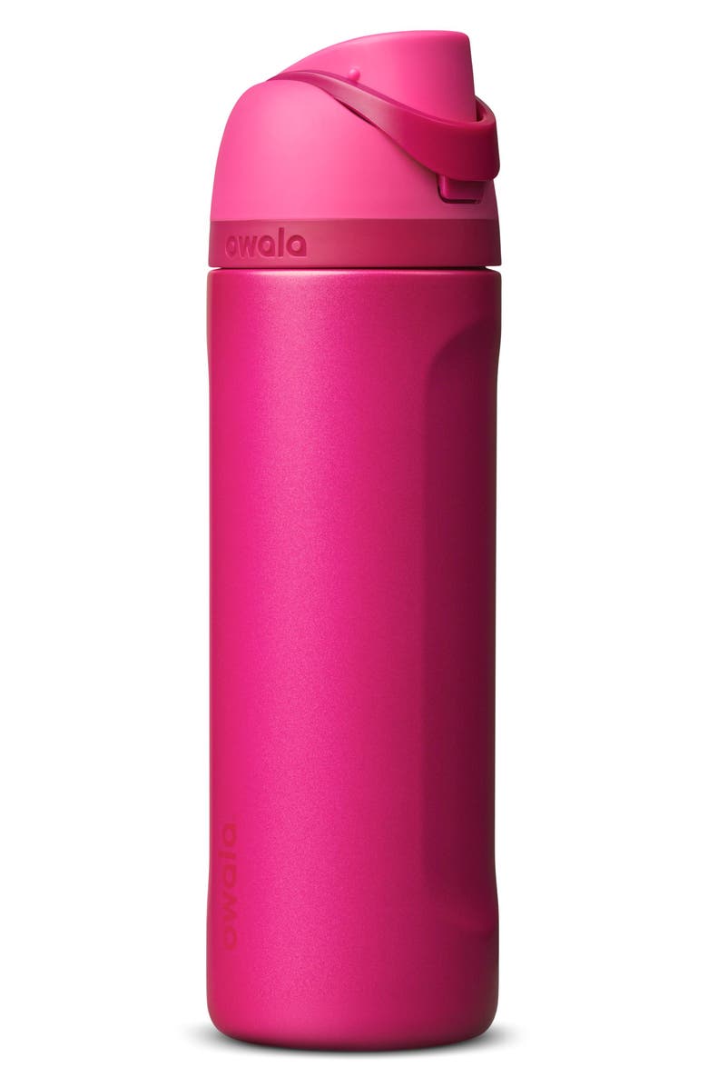 Owala FreeSip<sup>®</sup> 24-Ounce Stainless Steel Water Bottle, Main, color, Black