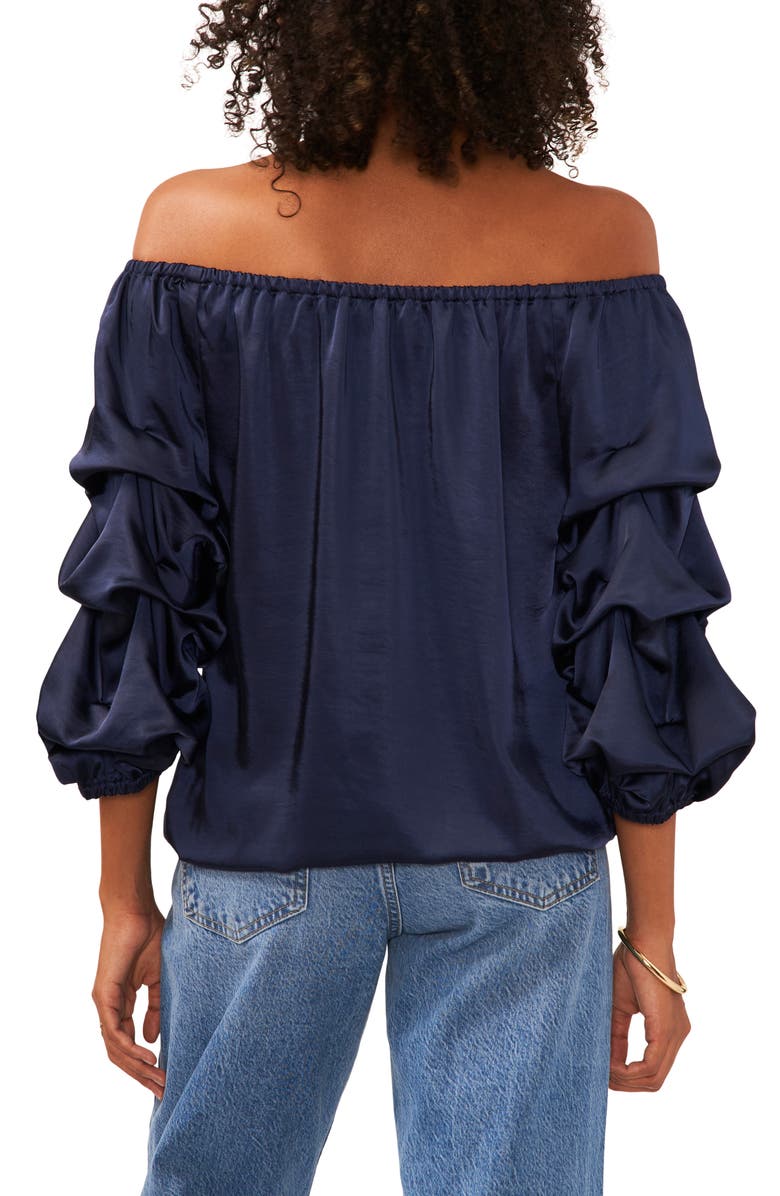 Vince Camuto Off the Shoulder Bubble Sleeve Top, Alternate, color, 