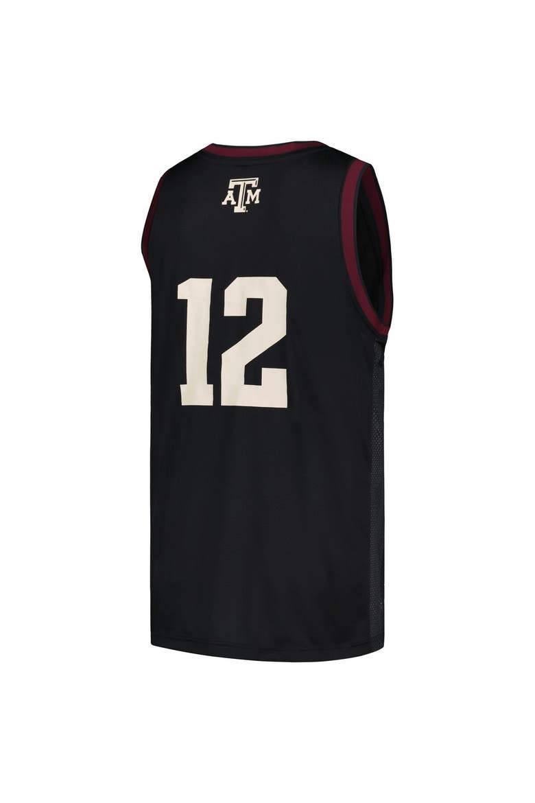 Men's adidas #12 Black Texas A&M Aggies Team Swingman Jersey, Alternate, color, Black