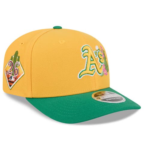 Men's New Era  Gold/Green Athletics 2026 Spring Training 9SEVENTY Adjustable Hat