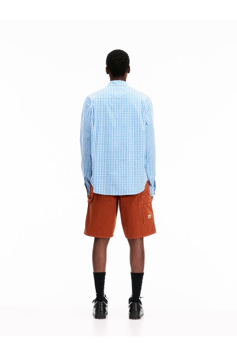 Micro Plaid Shirt, Alternate, color, Blue