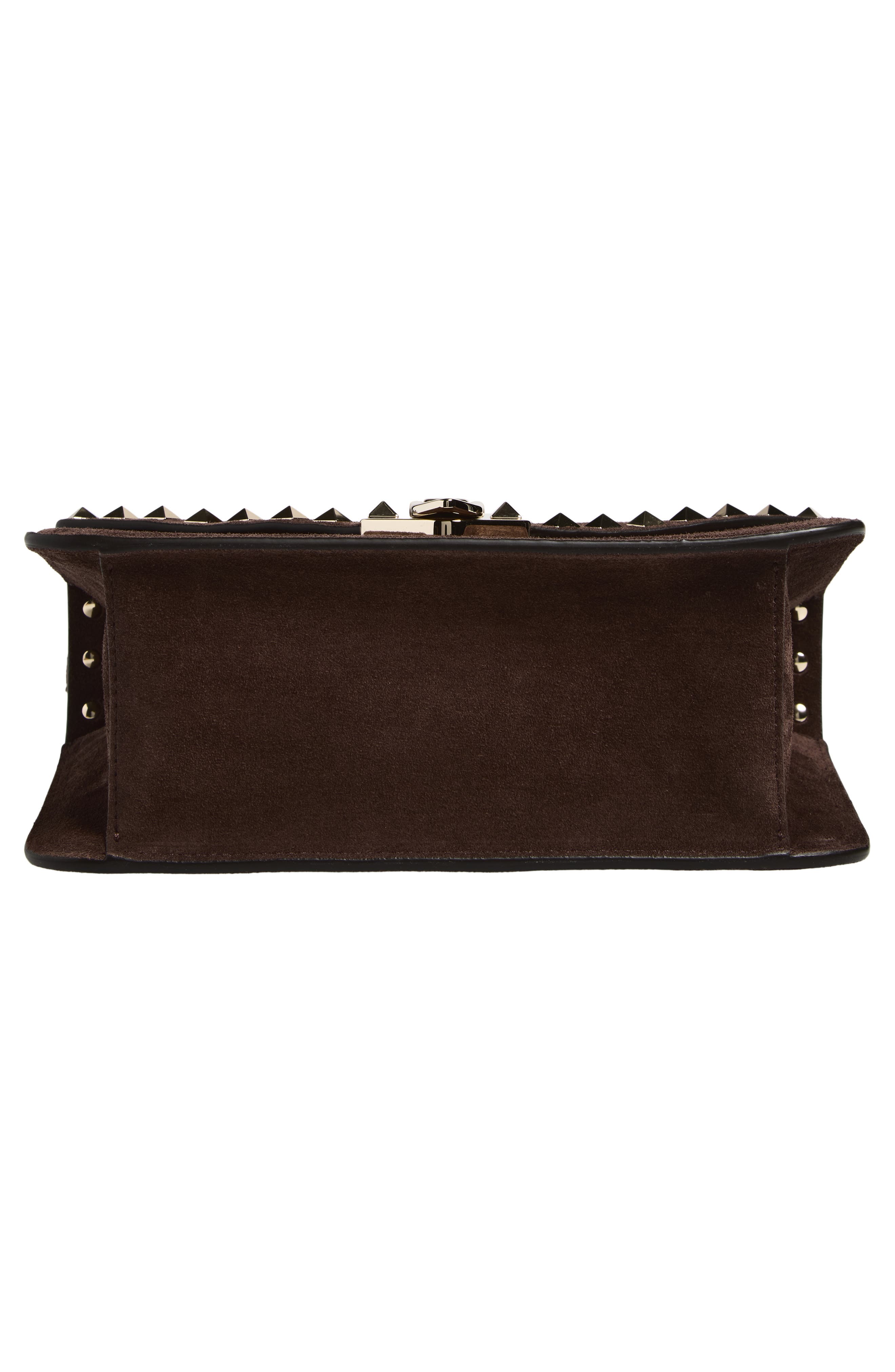 Small Rockstud Shoulder Bag, Alternate, color, BROWN