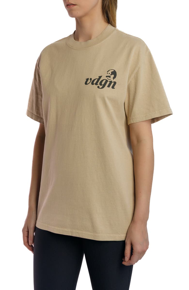Vardagen Wanted Poster Heavyweight Tee, Alternate, color, Khaki