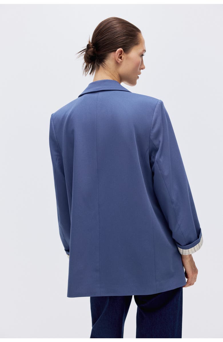 H&M Throw-on Blazer, Alternate, color, Pigeon Blue