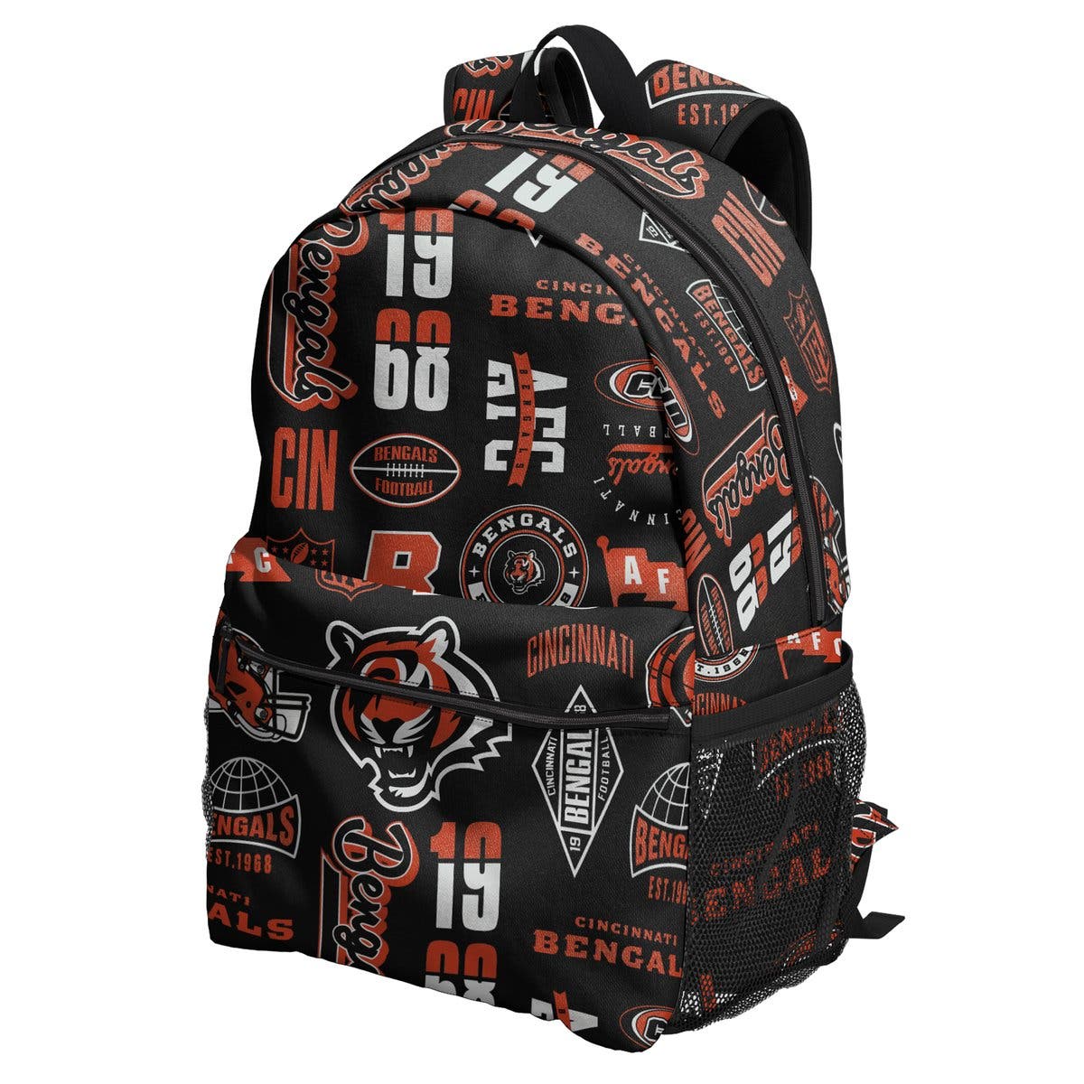 Cincinnati Bengals Backpack and Lunchbox Set, Alternate, color, Black