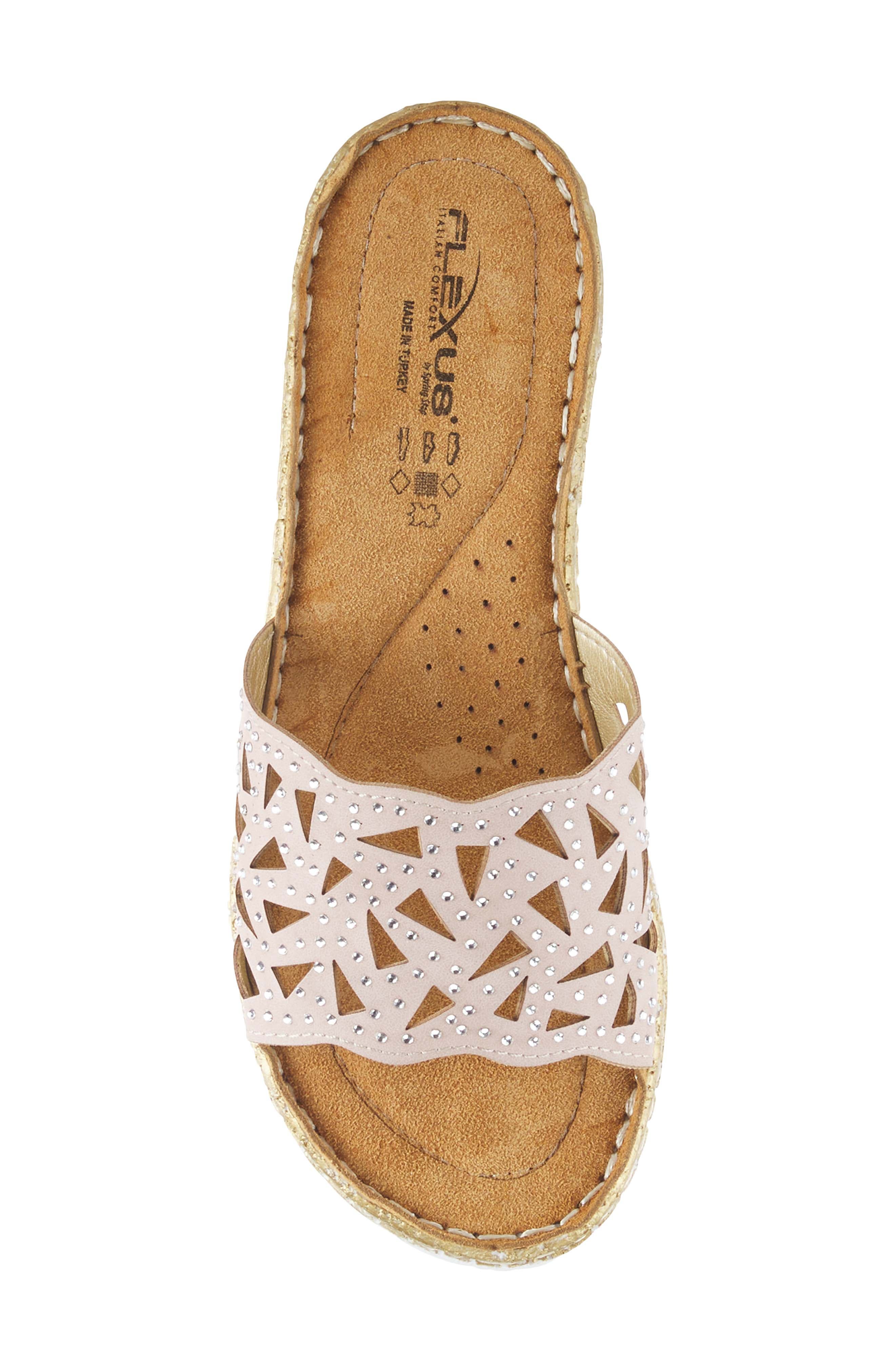 Flexus by Spring Step Windom Wedge Slide Sandal, Alternate, color, Blush