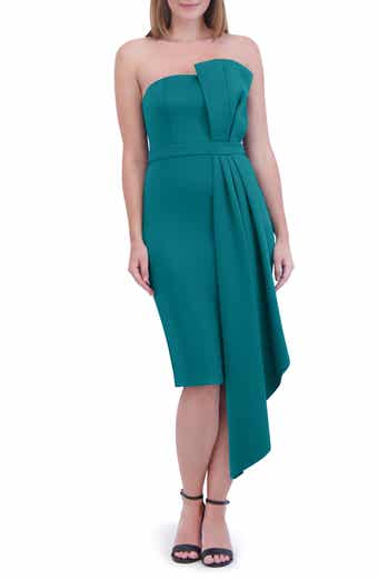 Strapless Scuba Crepe Cocktail Dress