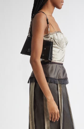 ショルダーバッグ・ポシェット Maison Margiela Maison Margiela Women's Snatched Shoulder Ba Maison Margiela Small Snatched Shoulder Bag | Black | FARFETCH