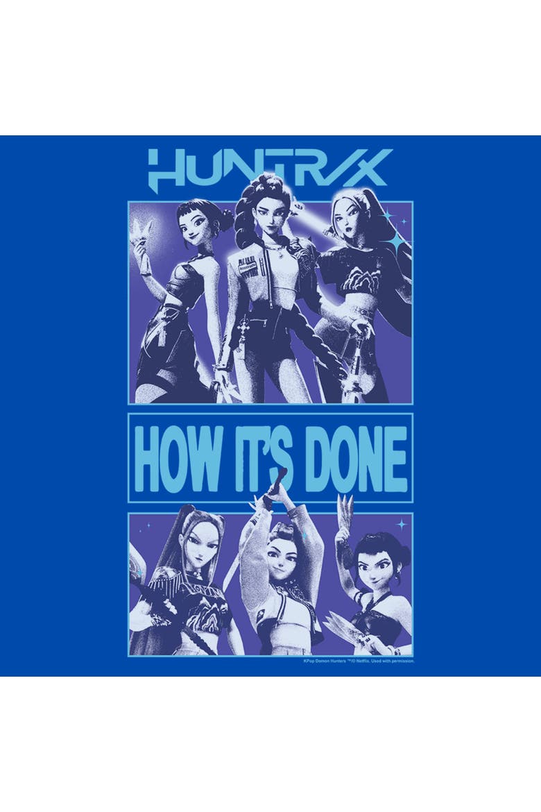 Boy's KPop Demon Hunters Huntrix How It's Done  Graphic T-Shirt, Alternate, color, Royal Blue