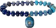 MARLYN SCHIFF Beaded Charm Stretch Bracelet