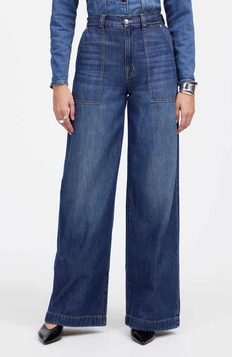 Airy Superwide Leg Utility Jeans