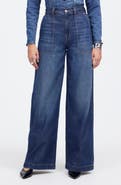 Madewell Airy Superwide Leg Utility Jeans
