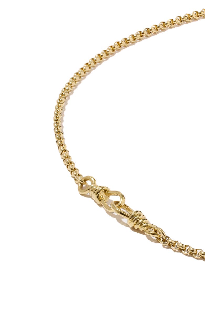 Otiumberg 14kt Gold Vermeil Locked Necklace, Alternate, color, Yellow Toned Gold