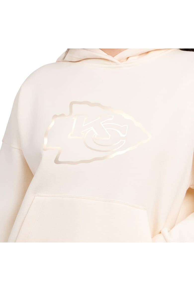 Women's Starter  Cream Kansas City Chiefs Pastels Relaxed Travel Hoodie, Alternate, color, Cream