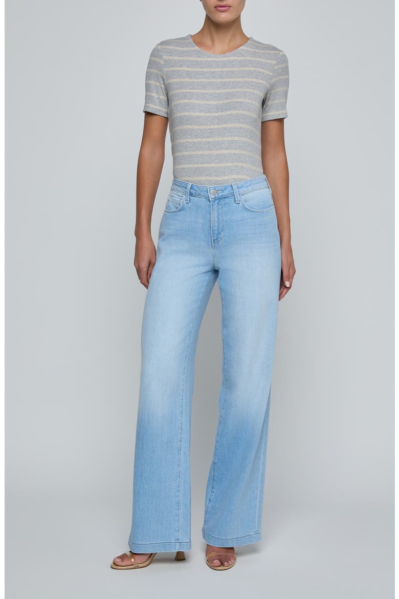 Scottie High Waist Wide Leg Jeans, Alternate, color, BAYRIDGE