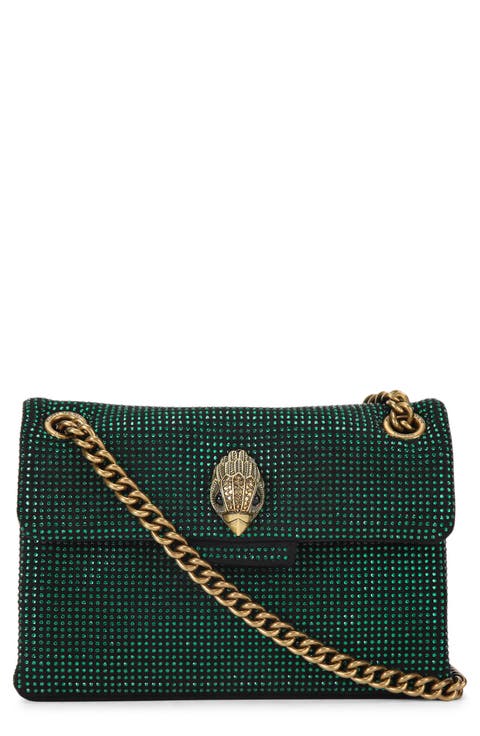 Mini Kensington Embellished Fabric Convertible Crossbody Bag