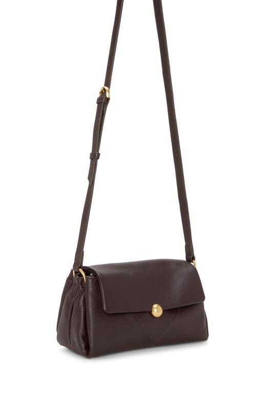 Vince Camuto Medna Leather Crossbody Bag In Brown