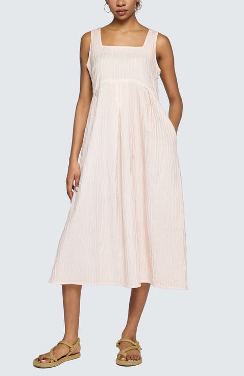 Norelle Garment-Dyed Balloon Dress