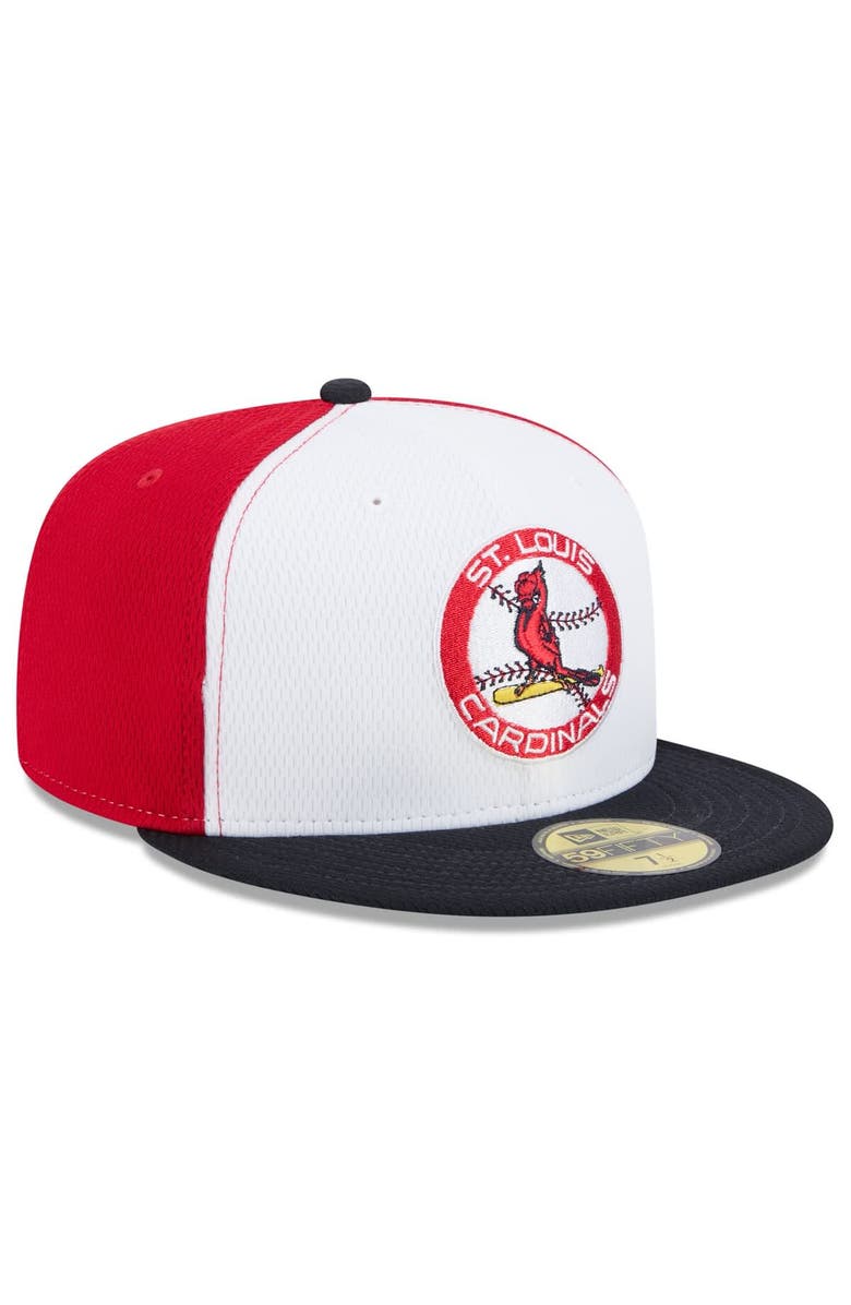 New Era Men's New Era Red/Black St. Louis Cardinals 2025 MLB Clubhouse 59FIFTY Fitted Hat, Alternate, color, 