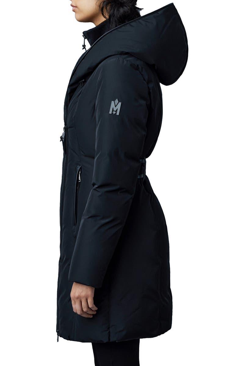 Mackage Kay Water Resistant Down Coat, Alternate, color, Black