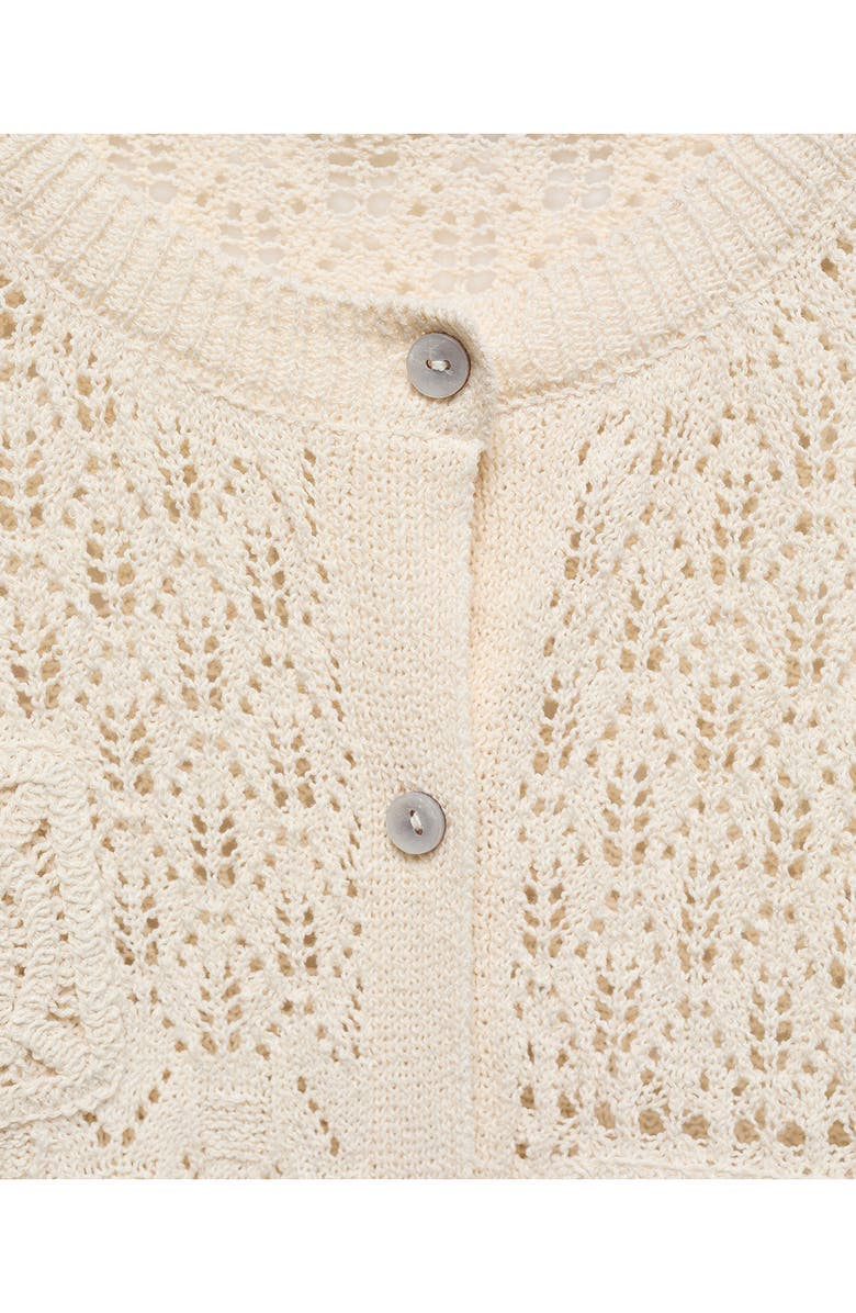 MANGO Open Stitch Cardigan, Alternate, color,