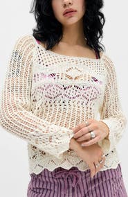 BDG Urban Outfitters Cohen Crochet Sweater