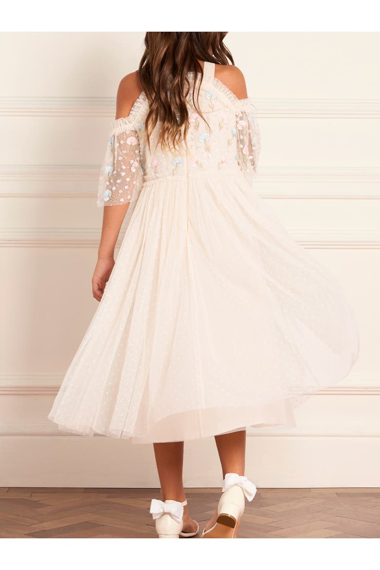 Kid's Dandelion Ditsy Bodice Kids Dress, Alternate, color, Cream