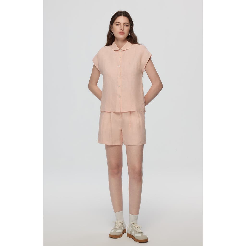 Juana Hemp Retreat Shorts In Peach