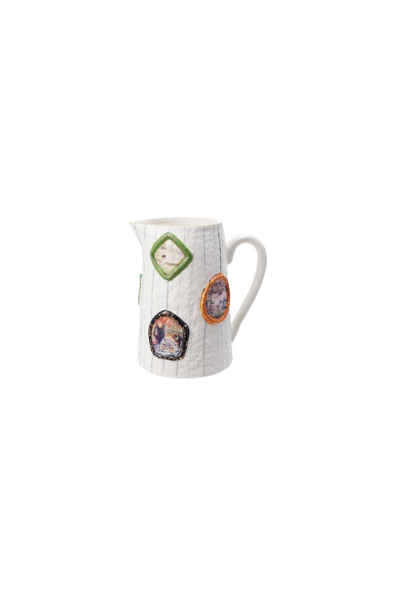 Pitcher with Picture Frames, Main, color, White