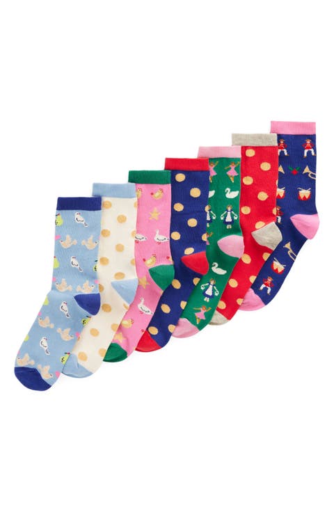 Kids' Assorted 7-Pack Cotton Blend Crew Socks (Little Kid & Big Kid)