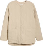 Caslon® Quilted Patch Pocket Jacket