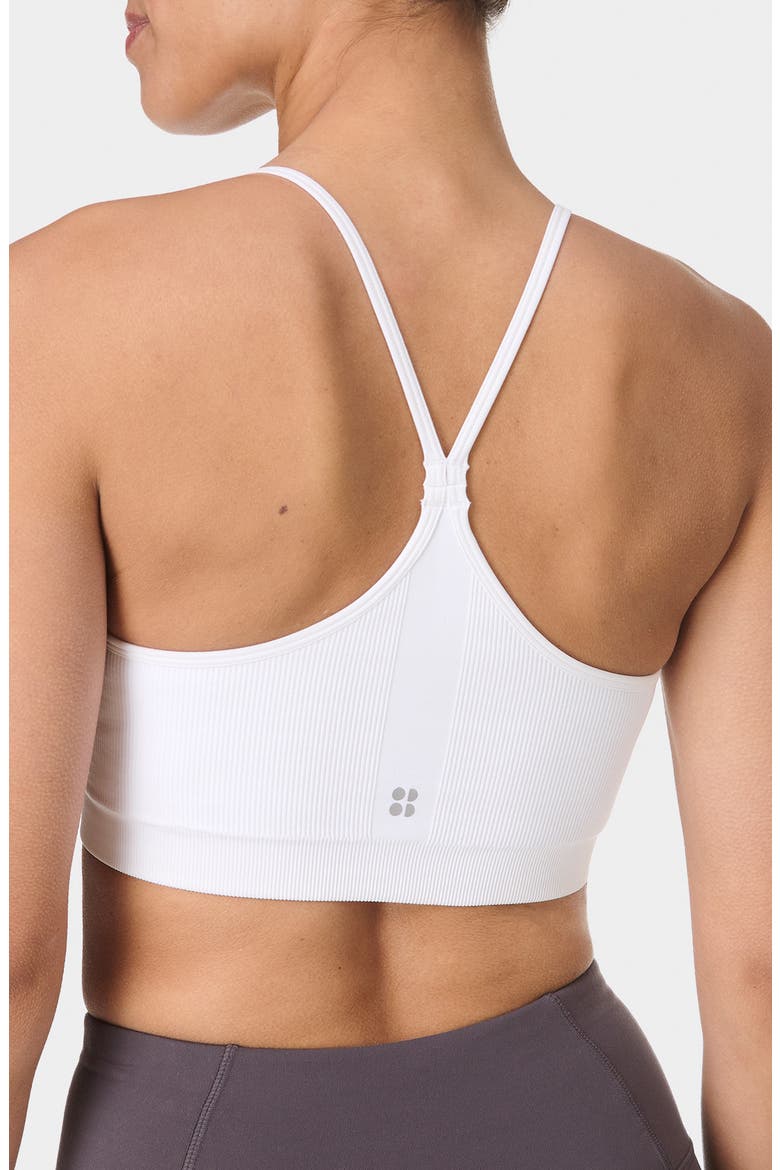 Spirit Restored Racerback Sports Bra, Alternate, color, WHITE
