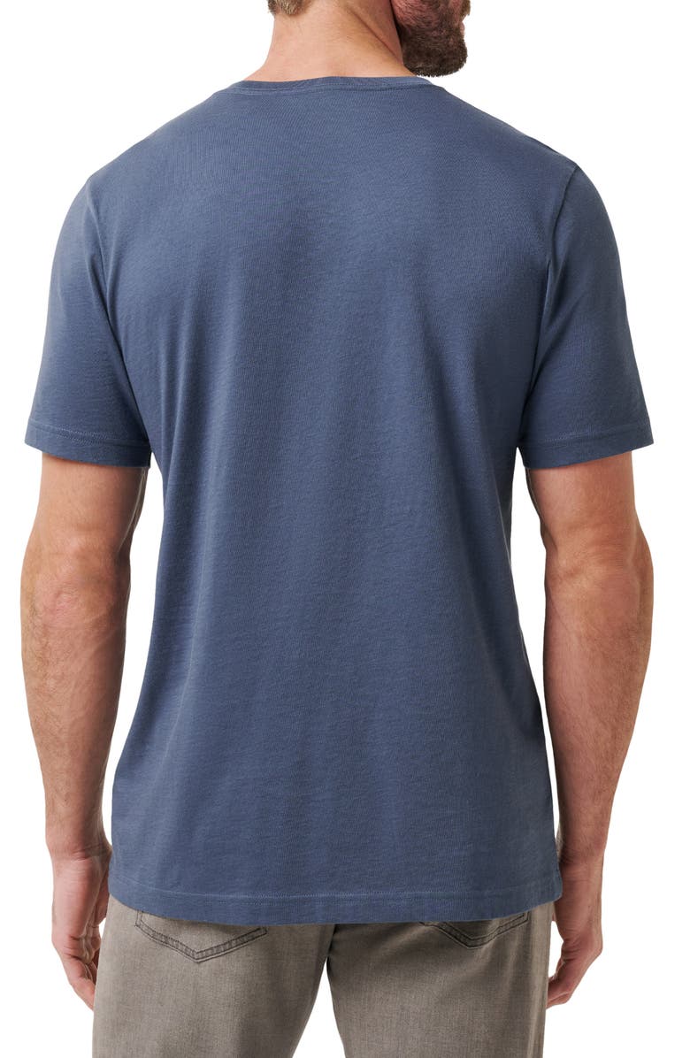 TravisMathew Flourish Floral Pocket T-Shirt, Alternate, color, Mood Indigo/ Vintage Indigo