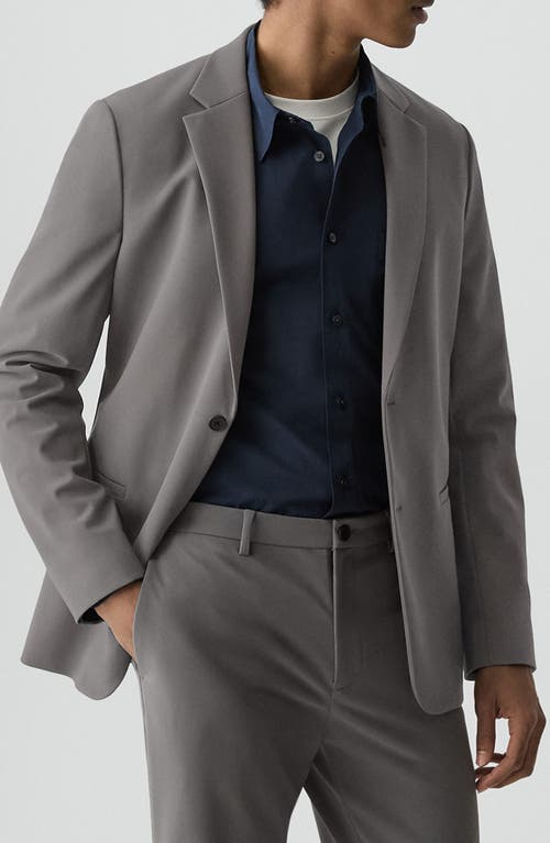 Theory Clinton Precision Ponte Knit Blazer In Gray
