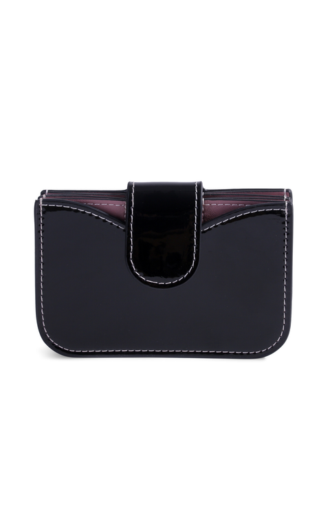 Lili Patent Leather Accordion Wallet