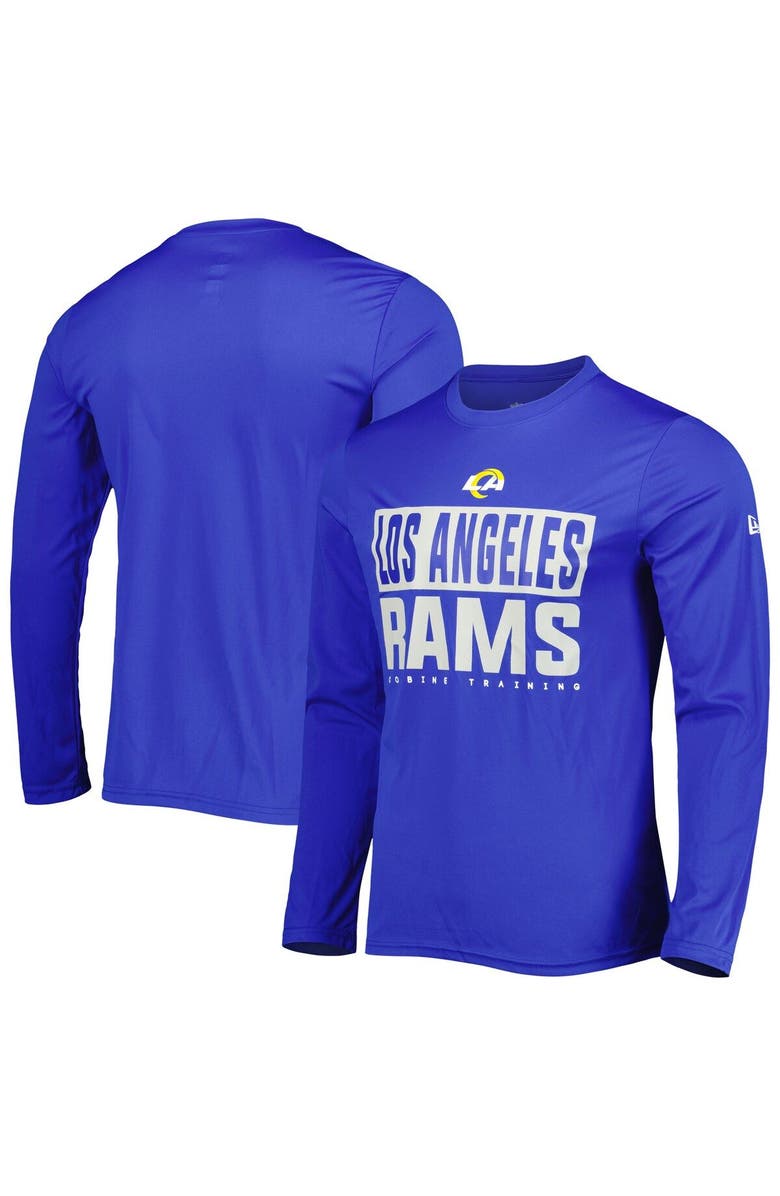 New Era Men's New Era Royal Los Angeles Rams Combine Authentic Offsides Long Sleeve T-Shirt, Main, color, Royal