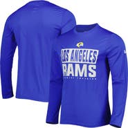 New Era Men's New Era Royal Los Angeles Rams Combine Authentic Offsides Long Sleeve T-Shirt