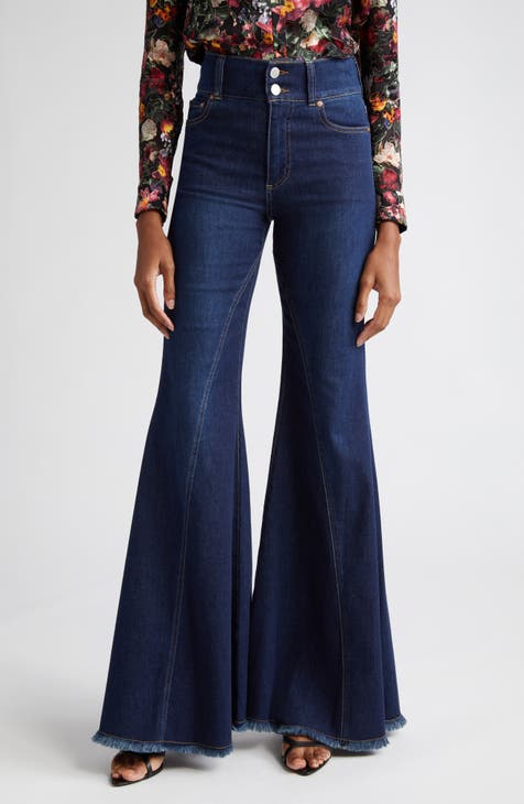 ALICE on sale + OLIVIA Flare Denim Jeans NWT / Light Medium Wash / Size - 8