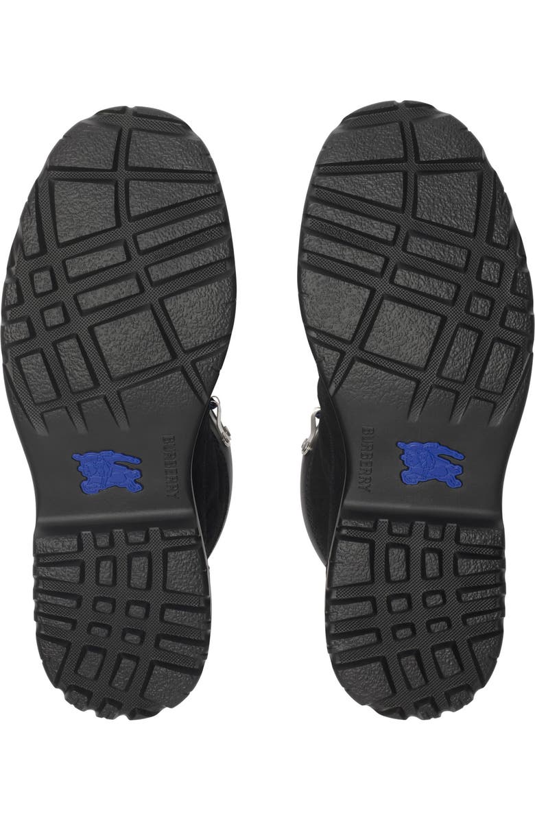 Burberry Suede Moor Hiking Boot, Alternate, color, Black