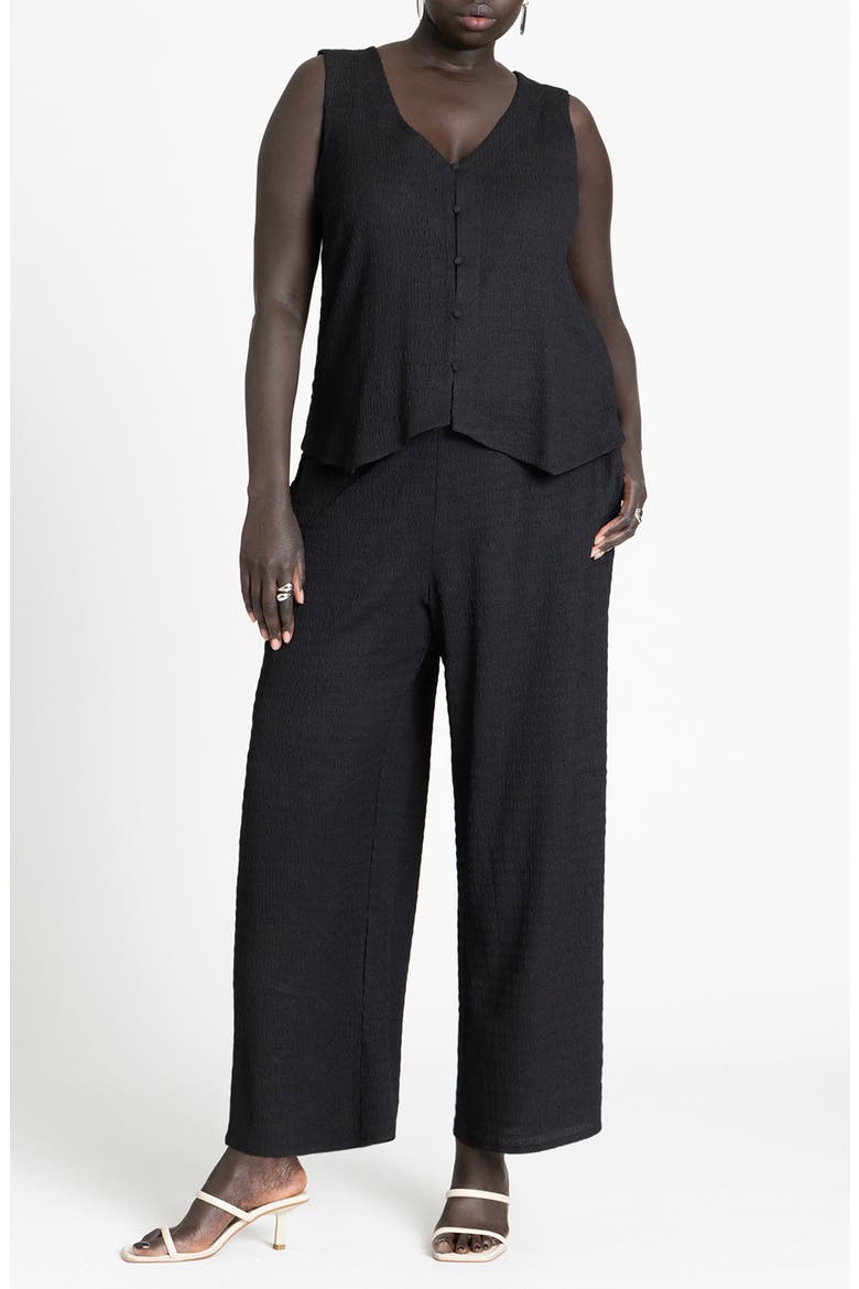 Textured Vest, Alternate, color, BLACK ONYX