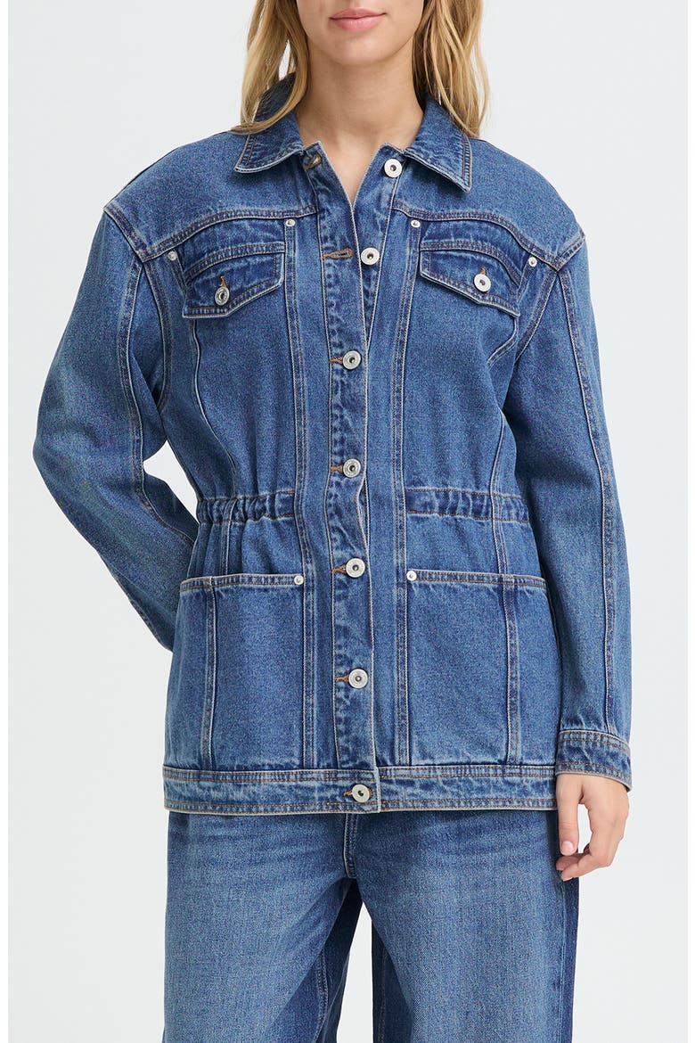 Ihmianna Denim Jacket, Main, color, WASHED MED. BLUE
