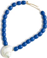 Madewell Shell Oversized Beaded Choker Necklace