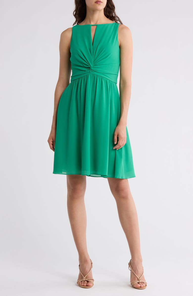 green emerald velvet dress Short Flutter Sleeve V Neck Chiffon Fit and Flare Long Formal Dress
