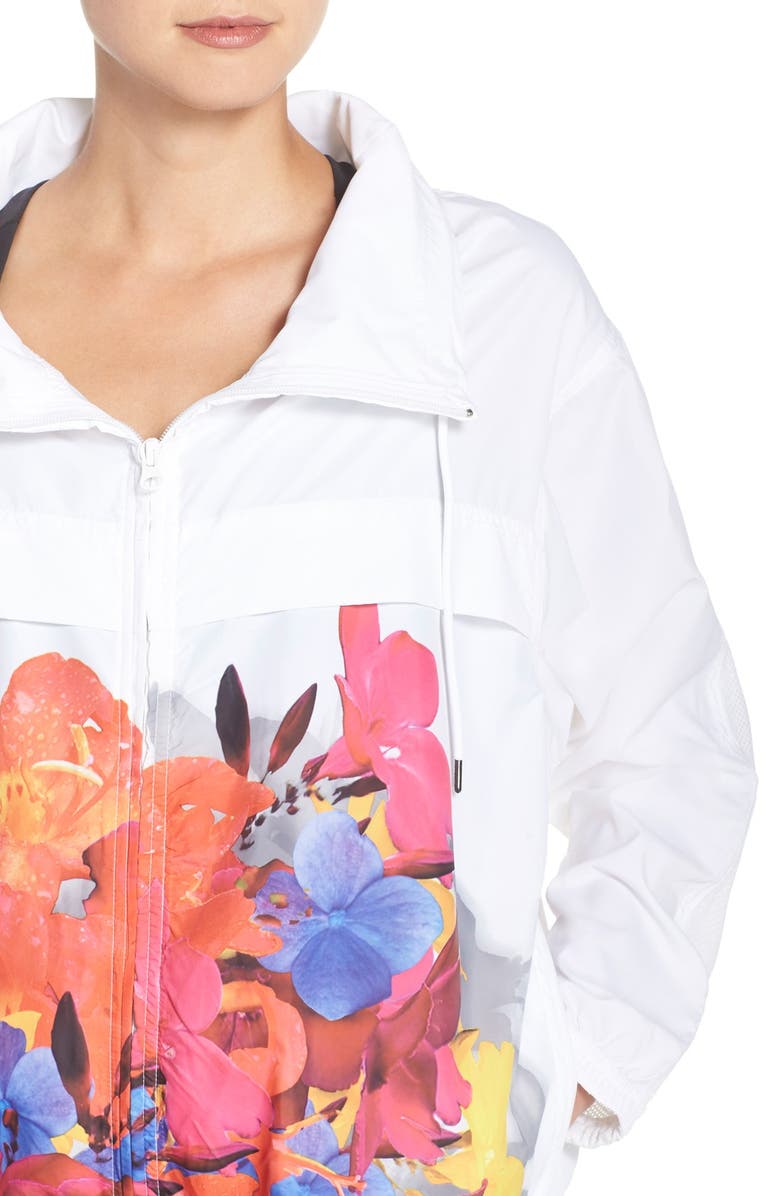 adidas by Stella McCartney 'Run Blossom' Hooded Running Jacket, Alternate, color,