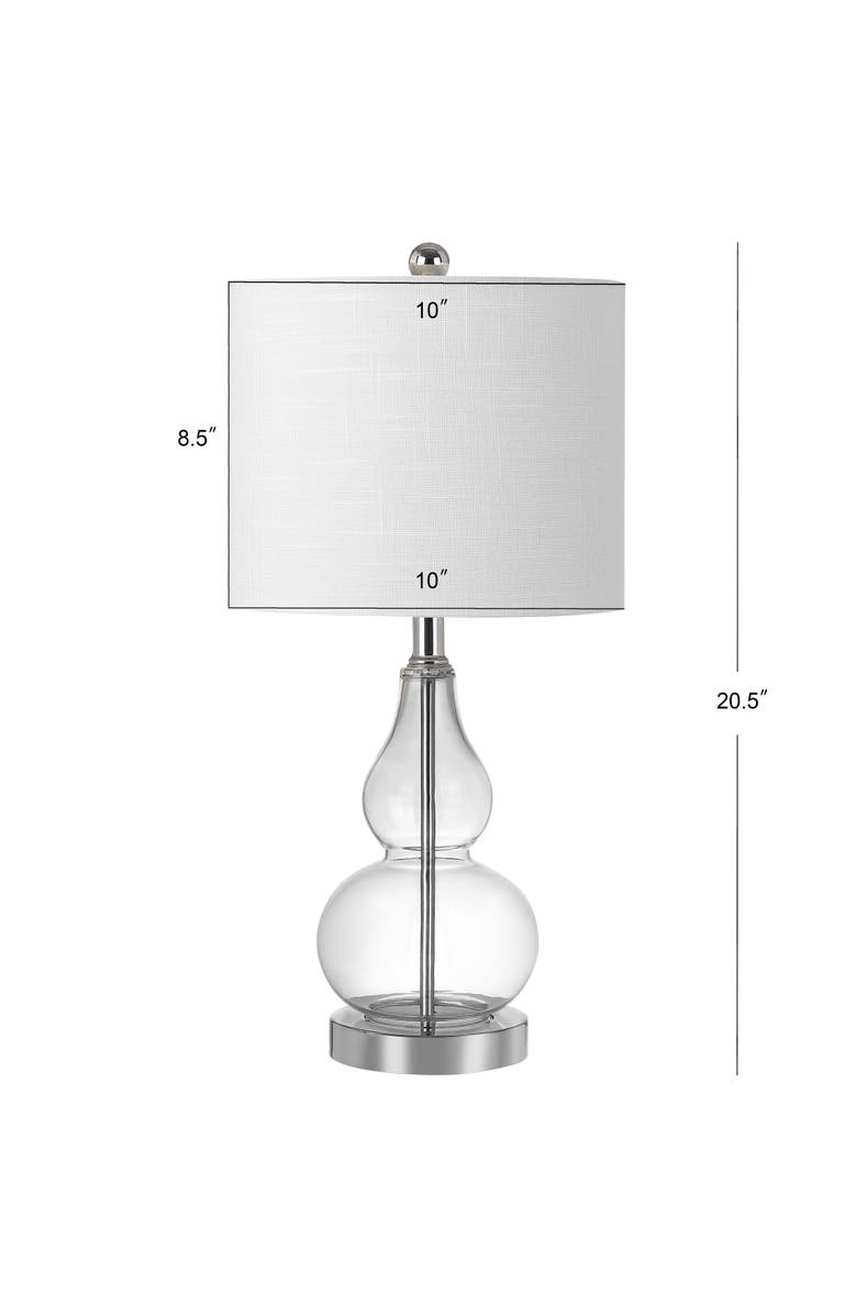 JONATHAN Y Anya Mini Glass Table Lamp, Alternate, color, Clear